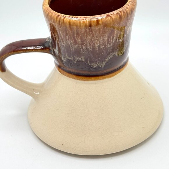 Toronto Ceramic Pottery Mug City Skyline Spill-Proof Handle Brown Beige Vtg - Picture 7 of 8